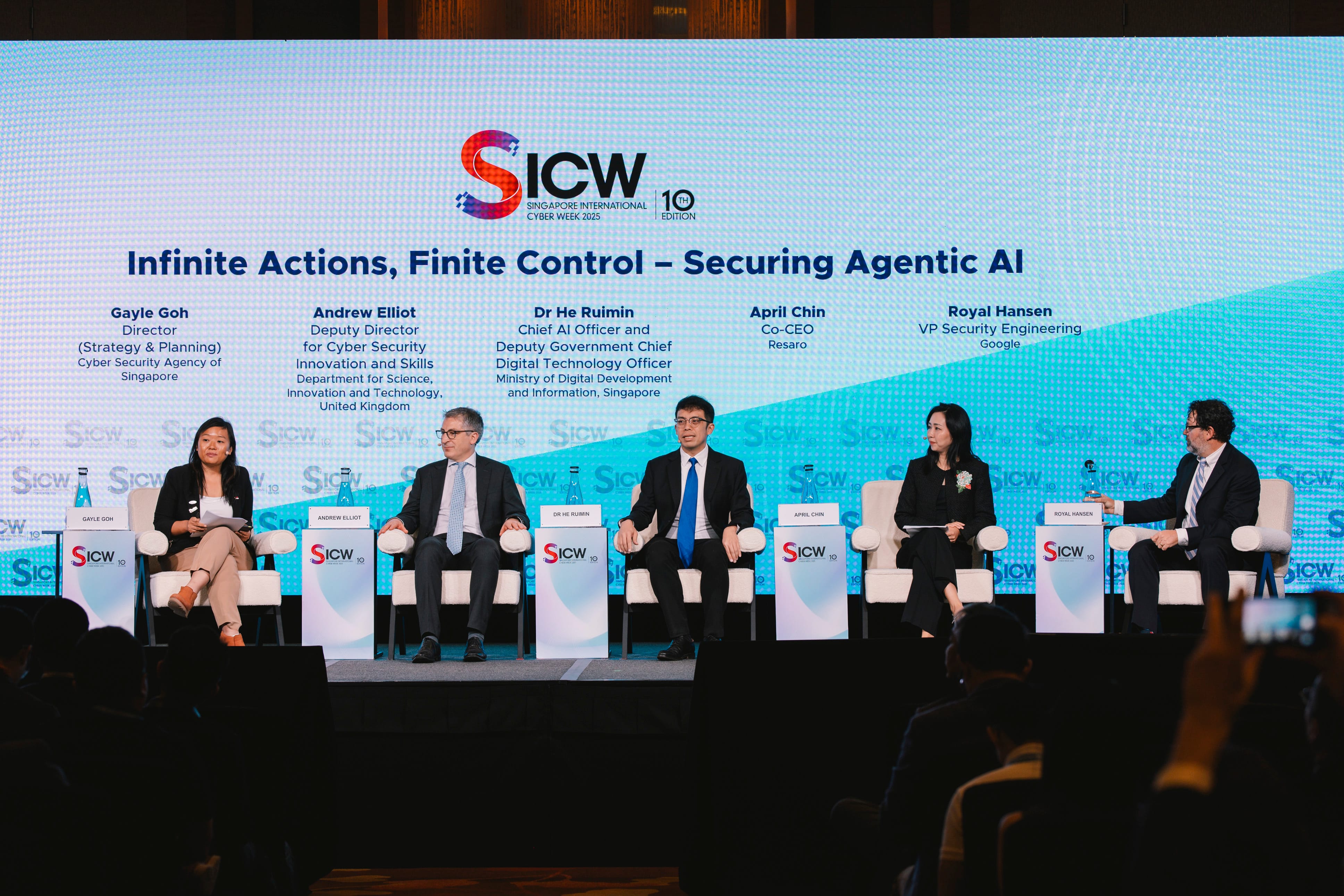 Image of global leaders and experts leading a discussion